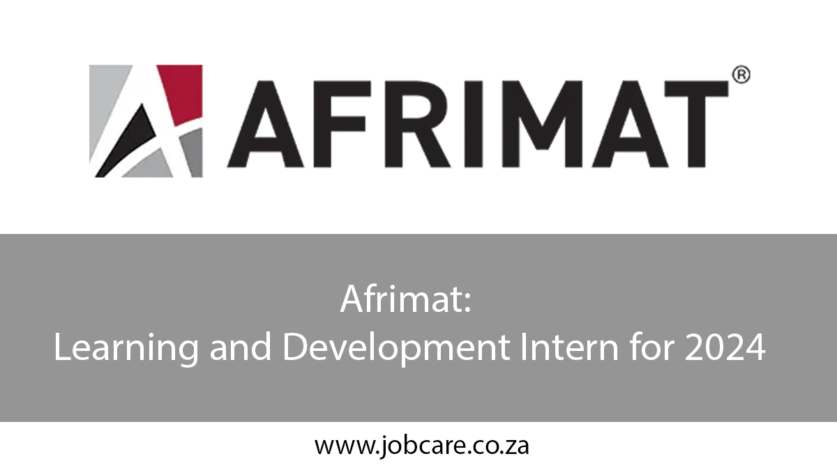 Afrimat: Learning and Development Intern for 2024