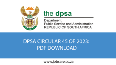 DPSA CIRCULAR 45 OF 2023: PDF DOWNLOAD