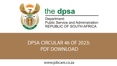 DPSA CIRCULAR 46 OF 2023: PDF DOWNLOAD