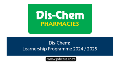 Dis-Chem: Learnership Programme 2024 / 2025