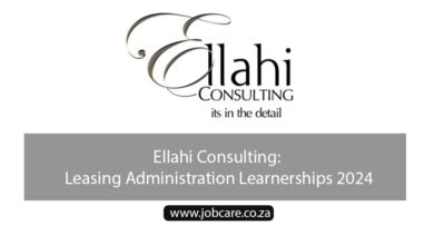 Ellahi Consulting: Leasing Administration Learnerships 2024