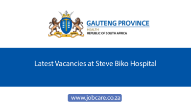 Latest Vacancies at Steve Biko Hospital