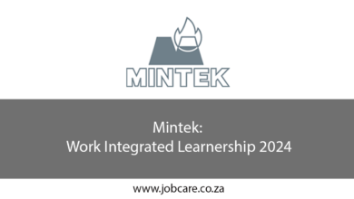 Mintek: Work Integrated Learnership 2024
