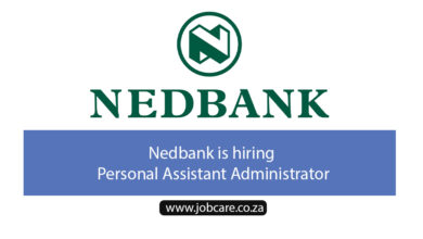 Nedbank is hiring Personal Assistant Administrator