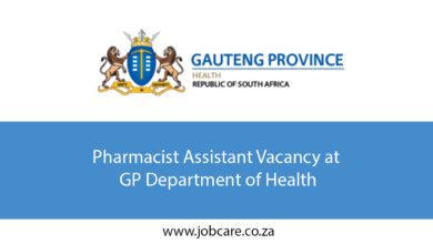 Pharmacist Assistant Vacancy at GP Department of Health