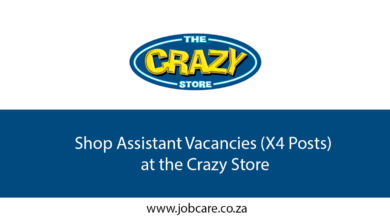 Shop Assistant Vacancies (X4 Posts) at the Crazy Store