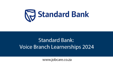 Standard Bank: Voice Branch Learnerships 2024