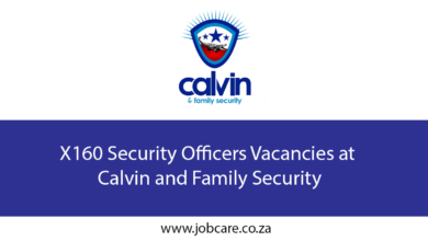 X160 Security Officers Vacancies at Calvin and Family Security