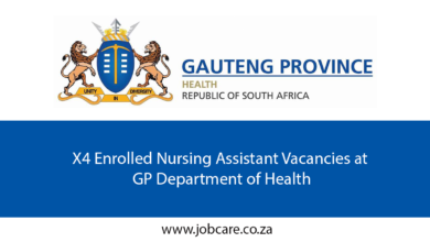 X4 Enrolled Nursing Assistant Vacancies at GP Department of Health