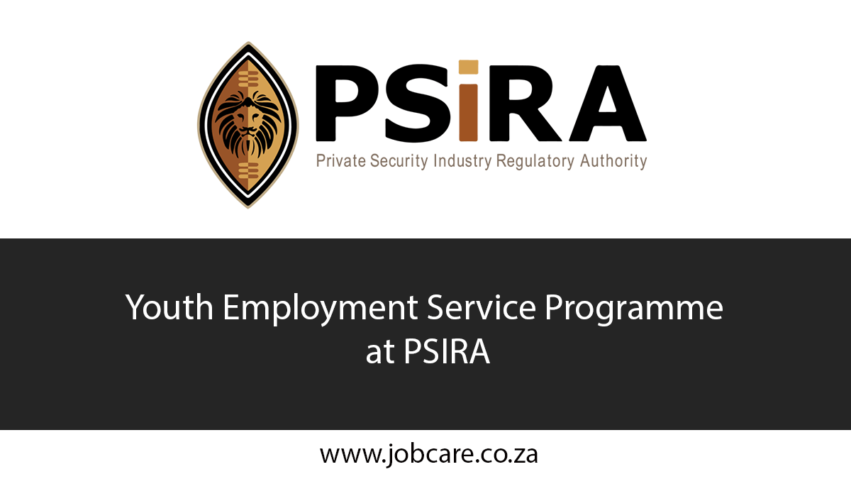 Youth Employment Service Programme at PSIRA