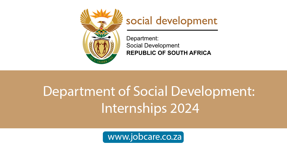 Department of Social Development: Internships 2024