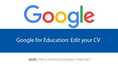 Google for Education: Edit your CV