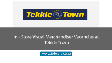 In - Store Visual Merchandiser Vacancies at Tekkie Town