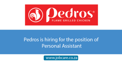 Pedros is hiring for the position of Personal Assistant