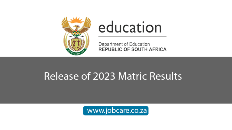 Release of 2023 Matric Results - Jobcare