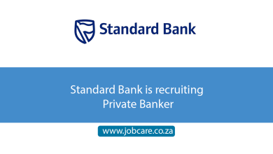Standard Bank is recruiting Private Banker