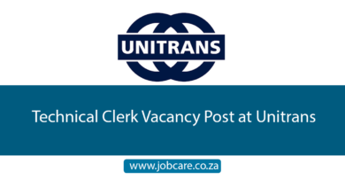 Technical Clerk Vacancy Post at Unitrans