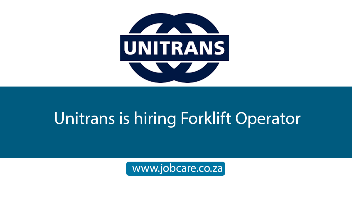 Unitrans is hiring Forklift Operator