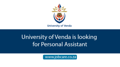 University of Venda is looking for Personal Assistant