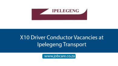 X10 Driver Conductor Vacancies at Ipelegeng Transport