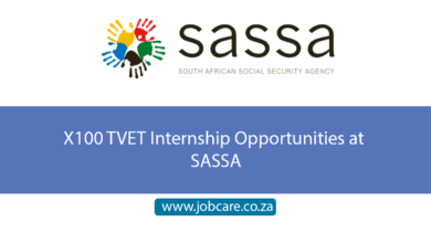 X100 TVET Internship Opportunities at SASSA