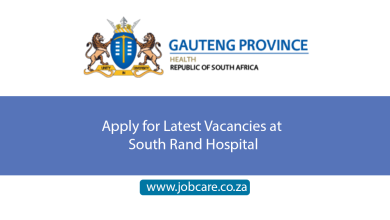 Apply for Latest Vacancies at South Rand Hospital