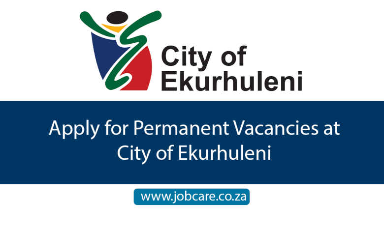 Apply for Permanent Vacancies at City of Ekurhuleni