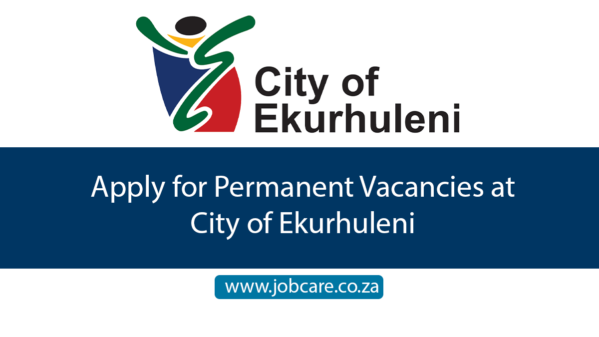 Apply for Permanent Vacancies at City of Ekurhuleni