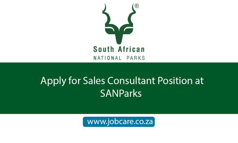 Apply for Sales Consultant Position at SANParks