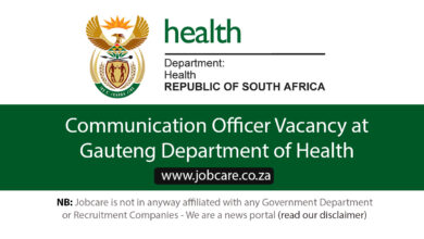 Communication Officer Vacancy at Gauteng Department of Health