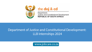 Department of Justice and Constitutional Development: LLB Internships 2024