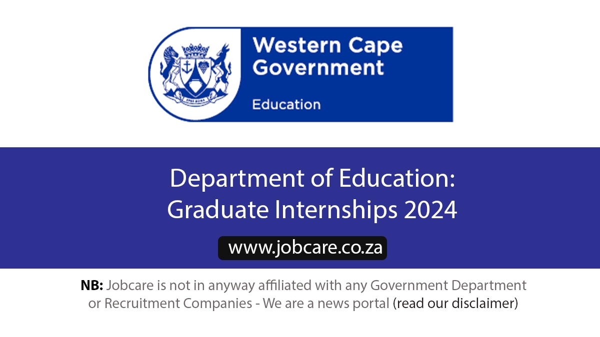 Department of Education Graduate Internships 2024 Jobcare