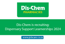 Dis-Chem is recruiting: Dispensary Support Learnerships 2024