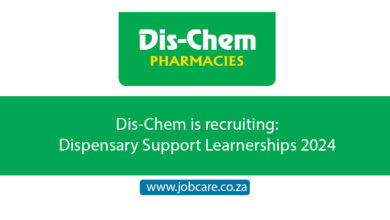 Dis-Chem is recruiting: Dispensary Support Learnerships 2024