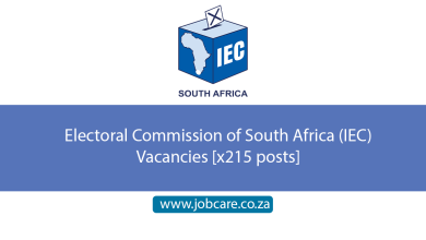 Electoral Commission of South Africa (IEC) Vacancies [x215 posts]