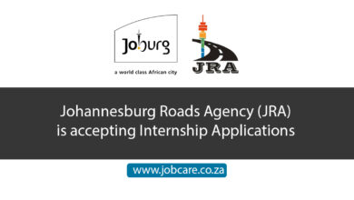 Johannesburg Roads Agency (JRA) is accepting Internship Applications