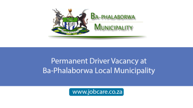 Permanent Driver Vacancy at Ba-Phalaborwa Local Municipality