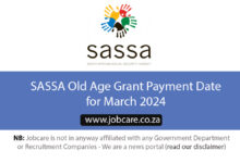 SASSA Old Age Grant Payment Date for March 2024