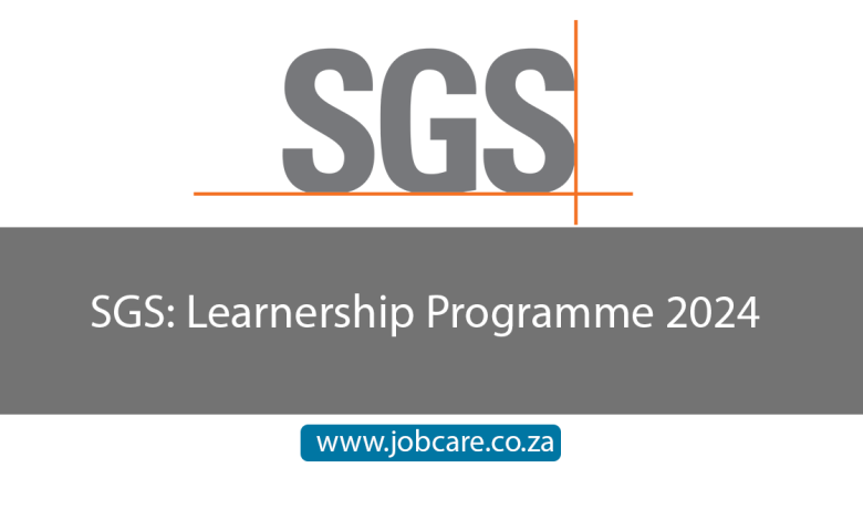 SGS: Learnership Programme 2024