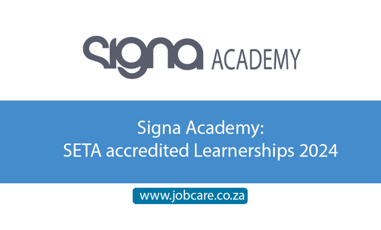 Signa Academy: SETA accredited Learnerships 2024