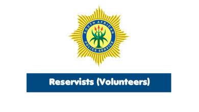 South African Police Service is looking for Reservists (Volunteers)