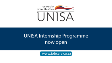 UNISA Internship Programme now open