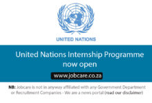 United Nations Internship Programme now open