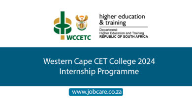Western Cape CET College 2024 Internship Programme