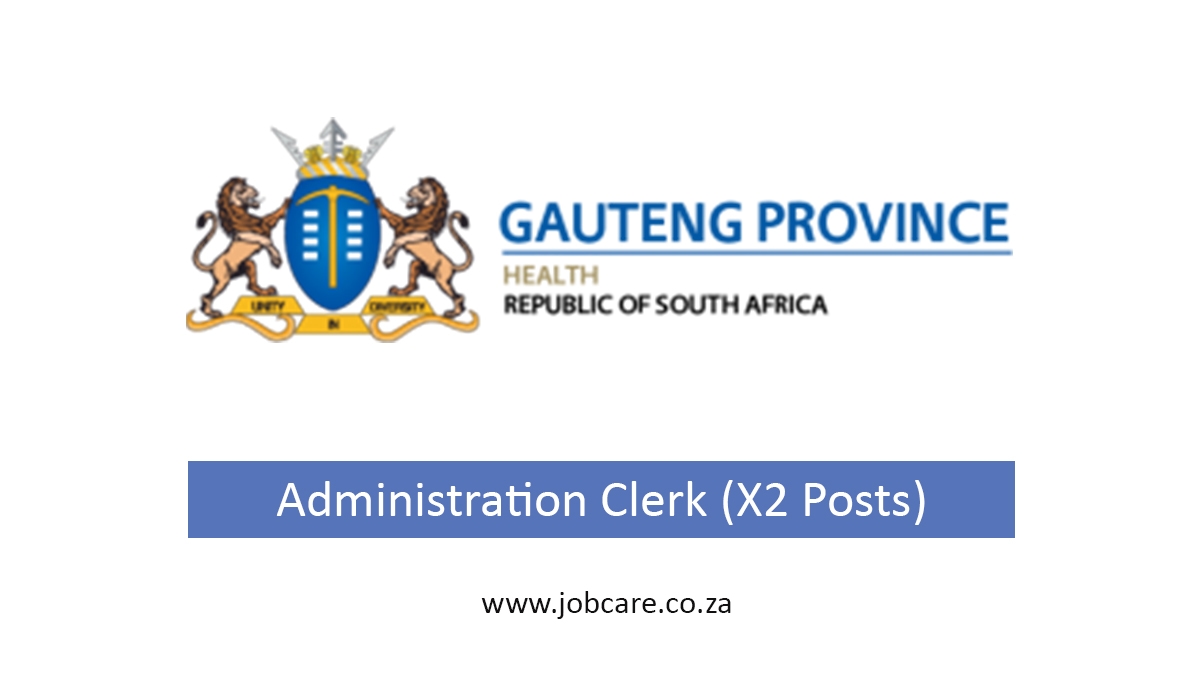 Administration Clerk (X2 Posts) at Department of Health