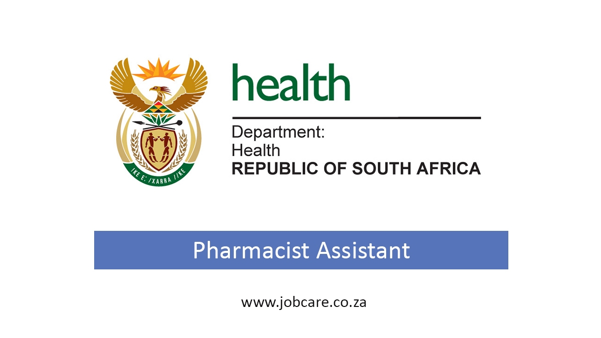 Department of Health is hiring Pharmacist Assistant