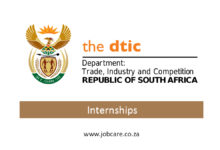 Department of Trade, Industry and Competition Internships