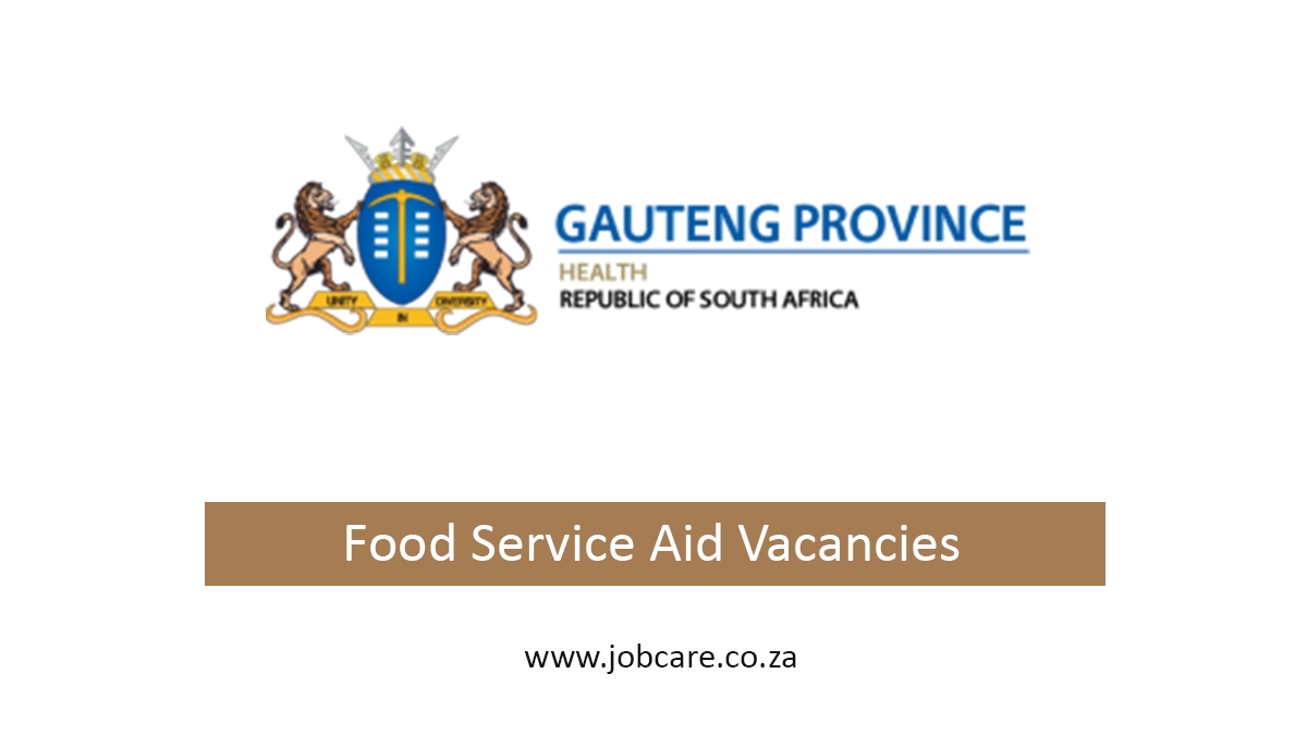 Food Service Aid Vacancies at GP Department of Health