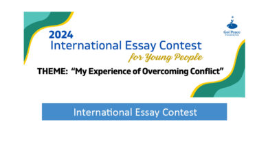 GOI Peace Foundation International Essay Contest for Young People