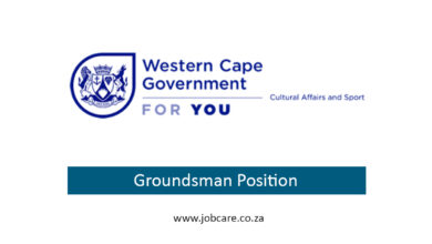 Groundsman Position at Department of Cultural Affairs and Sport